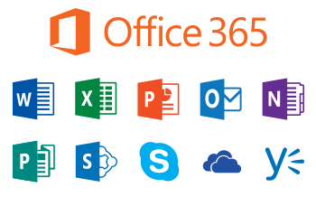 office365 logos (Word, Excel, Outlook, Notes etc)