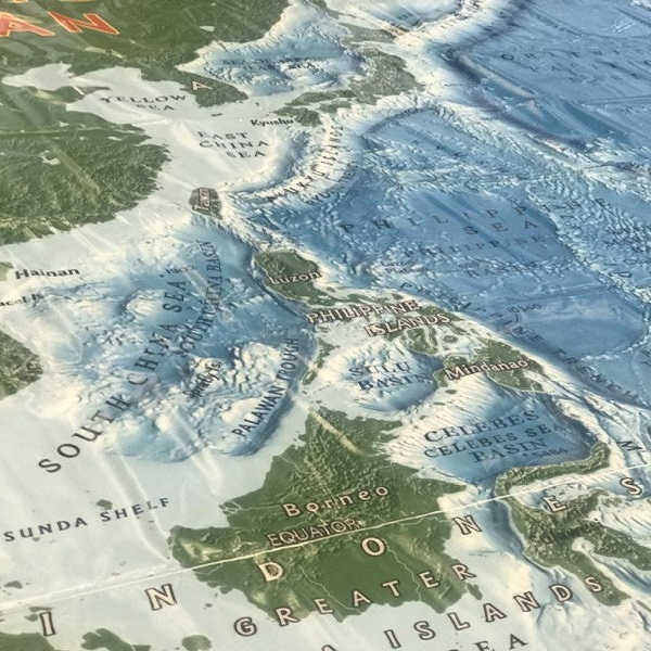 EarthView floor map of Asia