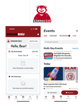 Image of EngageBSU mobile app