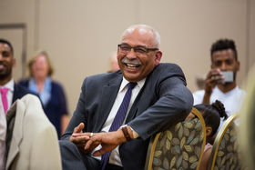 Miguel Gomes at his retirement reception