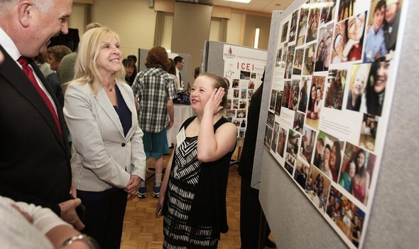 EXCEL student giving a presentation