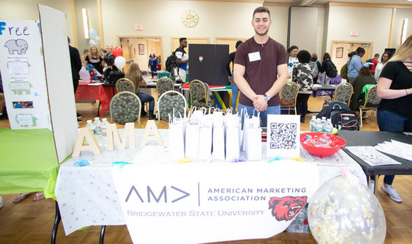 BSU AMA table at student involvement fair