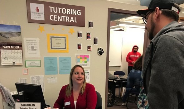 Tutoring Central check-in desk