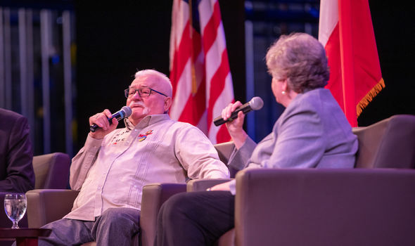 Lech Walesa presents at BSU