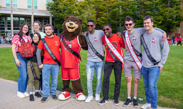 2024 BSU Homecoming Court posing with Bristaco