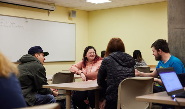 students having discussion in Philosophy class