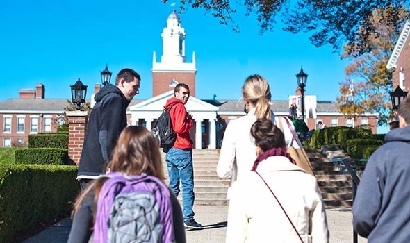EXCEL students on steps of Boyden quad