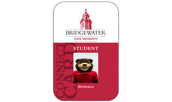 A sample connect card