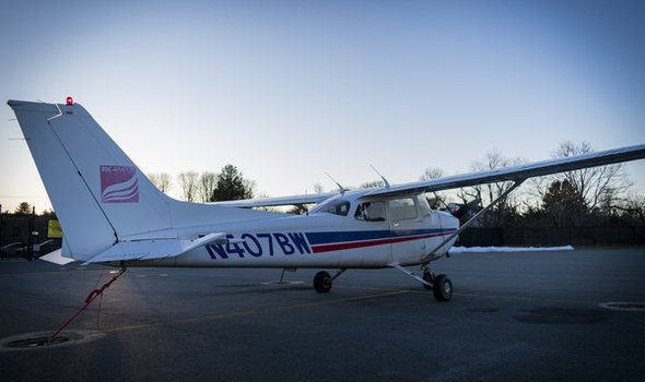 BSU plane at Aviation Training Center