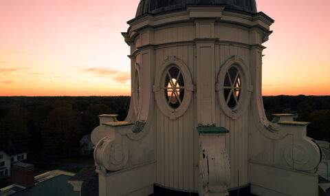 Boyden cupola at sunset